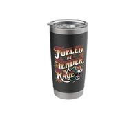 Fueled By Tender Rage Sarcastic Emotion Expression |- Stainless Steel Insulated Tumbler
