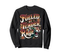 Fueled By Tender Rage Sarcastic Emotion Expression |- Sweatshirt