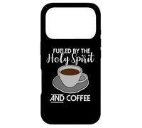 Fueled by the Holy Spirit and Coffee - Catholicism Christ Case for iPhone 17 Pro