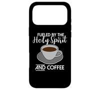 Fueled by the Holy Spirit and Coffee - Catholicism Christ Case for iPhone 17 Pro Max