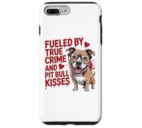 Fueled by True Crime and Pit Bull Kisses Funny Pittie Case for iPhone 7 Plus/8 Plus