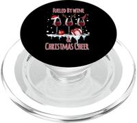 Fueled By Wine & Christmas Cheer Drinking PopSockets PopGrip for MagSafe