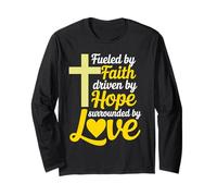 Fueled Faith Christian God Jesus Faith Hope Love Long Sleeve T-Shirt
