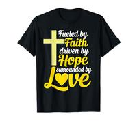 Fueled Faith Christian God Jesus Faith Hope Love T-Shirt
