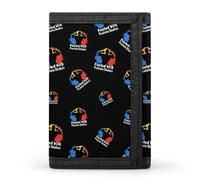 Fueled with Protein Shakes Wallet for Men Slim Minimalist Tri-fold ID Window 9-13 Cards