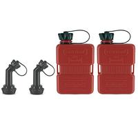 FuelFriend®-PLUS - jerrycan 1.0 liter + Outlet Pipe lockable - 2 items - perfect for motorcycles, cars and more