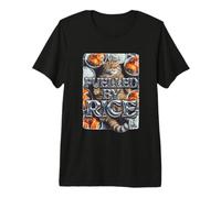Fuelled by Rice - Funny Sushi Cat Premium T-Shirt