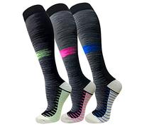 FuelMeFoot 3 Pack Copper Compression Socks - Compression Socks Women & Men Circulation - Best for Medical,Running,Athletic