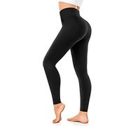 FuelMeFoot Women's High Waist Opaque Leggings with Abdominal Control Slim Fit Comfortable Soft Elastic Sports Leggings