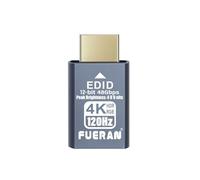 FUERAN 4K 120Hz HDMI 2.1 Dummy Plug - High-Resolution Virtual Display Emulator for PC, VR Headsets & Cryptocurrency Mining EDID Headless Ghost Display Adapter (2.1-4K/120Hz-HDR/12bits-1P-hui)