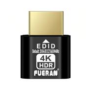 FUERAN 4K 60Hz USB-C Type-C Virtual Display Adapter DDC EDID Dummy Plug Headless Ghost Display Emulator 2K1080P@60Hz (4K-HDR(default3840X2160) 1080P120Hz)