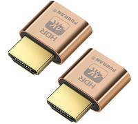 FUERAN 4K HDR HDMI Dummy Plug, Virtual Monitor EDID Emulator, Headless Display Adapter, Supports 4096x2160@60Hz, 3840x2160@60Hz, 1080p@60Hz, HDR, Plug & Play for Windows, Mac, Linux(4K- HDR-2P)