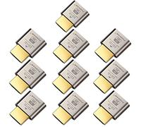 FUERAN Dummy Plug fit-Headless Display Emulator 10 Packs DDC EDID Headless Ghos with Windows Mac OSX Linux High Resolution Virtual Monitor Display Adapter HDMI-Compatible 1920x1080@60Hz(2K-10P)