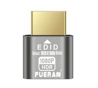 FUERAN HDMI Dummy Plug Headless Ghost Display Emulator DDC EDID Emulator Fake Display(2K-1080@60 HDR)