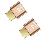FUERAN HDMI Dummy Plug Headless Ghost Display Emulator DDC EDID Emulator Fake Display 4K@60Hz-2Pack