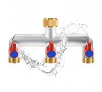 Fuerdich Gardena 3-Way Water Distributor, 3/4 Inch Water Distributor, 3-Way Water Distributor, 3-Way Distributor Water (Red)