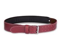 FUERI 100% Premium Grain Leather Tool Storage belt | Foam Padded Thick Leather Work Belt |Framers Tools Belt Built for Construction Carpenter, Mechanic and Electrician (MAROON)