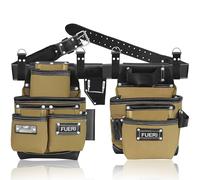 FUERI Nylon Tool Belt Heavy Duty Bags Tool Pouches for Men Construction Carpenters Electricians Framers Women