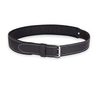 FUERI Premium Grain Leather Work Belt | Tool Bag Foam Padded Belt | Framers Tool Belt Built Tough for Draping Construction Carpenter, Mechanic and Electrician Tools Bags (BLACK)