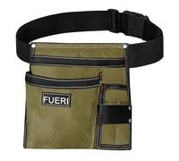 Fueri Single Side Tool Belt for Men Nylon 10 Pockets Tool Pouch with Adjustable Support Belt for Custom Fit.