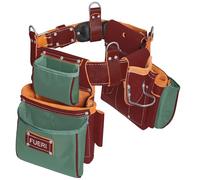 FUERI Tool Belt Heavy Duty Nylon Leather Carpenters Tool Pouches Bags Organizer for Men Construction Electricians Framers Ironworkers Women