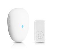 Fuers Doorbell Plug in Door Bell Chime Wireless Doorbell with 57 Chimes, Door Bells Wireless Cordless Works at 500ft 150M with 4 Adjustable Volume, LED Light, IP55, Easy to Install for Home and Store