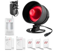Fuers Home Security Systems Burglar Alarm System 115 dB Home Alarm Systems PIR Motion Door Alarm Sensor Garage House Alarm with Remote Shed Alarm Security System for Courtyard Home Safety 8 Piece