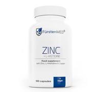 FürstenMED® 180 Zinc Capsules - 25mg of Pure Zinc-Bisglycinate with L-Histidine & Copper - Vegan & Additive-Free
