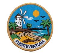 Fuerteventura Canary Islands Patch Embroidered Iron-on/Sew-on Travel Souvenir Badge Spanish Island Souvenir (3.2 Inch) Gift Patches