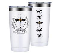 Fufendio Fourth Wing Funny Tumbler 20oz, Fourth Wing Gift Merch, Inspired Fantasy Book Lover Gifts, 4th Wing Bookish Dragon Merchandise