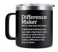 Fufendio Thank You Gifts for Men - Difference Maker Mug 14oz for Employee - Christmas, Birthday Gifts for Men - Appreciation Gifts for Coworker, Teacher, Boss, Friend