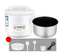 fUfIzU Rice Cooker Electric Rice Cooker with Non Stick Stainless Steel Removable Pot 2/3/4/5L Warming Function Free Measuring Mug And Scoop,3L