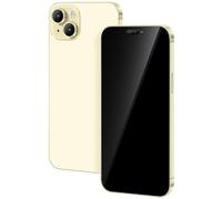 FufoneUS Without Logo Non-working Phone Dummy Display Model Pretend toy for Phone 15 Pretend play Smartphone (For 15 Yellow Blackscreen)
