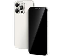 FufoneUS Without Logo Non-working Phone Dummy Display Model Pretend toy for Phone 15 Pro Max Pretend play Smartphone (For 15 Promax Silver Blackscreen)