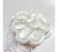 Fufu Big Cat Paw Squishy Toy 5 Inch Sticky Cat Paw Print Squishies Large Transparent Pinch Family Tuba Squishy Clear Jelly Blue Giant Squeeze Toy for Adults Stress Relief (TOUMING--White)