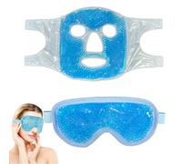 Fug Cooling Face Mask and Ice Eye Mask, Reusable Cold and Hot Compresses Gel Masks for Puffy Relief