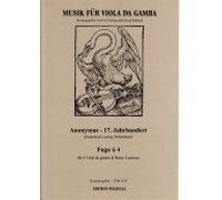 Fuga à 4 for 4 Viole da gamba and B.C. First edition (score and voice)