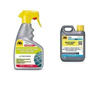 FUGAPROOF, Grout Sealer Spray, 750ml & , DETERDEK PRO, Cement Remover and Brick Acid Cleaner, Efflorescence Remover, Strong Patio Cleaner, Ideal for Porcelain Tile, 1L