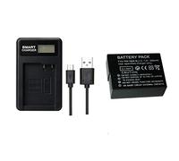FUGASUN 1 x 1800mAh DMW-BLC12 DMWBLC12 Battery with LCD Single Battery Charger for Panasonic Lumix FZ1000, FZ200, FZ300, G5, G6, G7, GH2, DMC-GX8