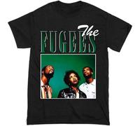 Fugees T-Shirt Funny Birthday Cotton Tee Vintage Gift for Men Black