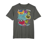 Fugg Life Grin Grin Count Underoo Mcgoo & Wide Eyed Weirdo T-Shirt, Men's Big and Tall, Asphalt Grey, 3X Tall