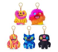 Fuggler 5-Inch Plush Keyring Series 6 5 Pack by ZURU - Funny Ugly Monster Collectible Stuffed Animal Key Ring for Kids, Tweens, Teens & Adult Collectors