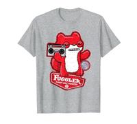 Fuggler Boombox Sketchy Squirrel T-Shirt, Men, Heather Grey, 3X-Large
