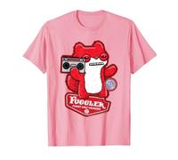 Fuggler Boombox Sketchy Squirrel T-Shirt, Men, Pink, X-Large