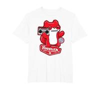 Fuggler Boombox Sketchy Squirrel T-Shirt, Men's Big and Tall, White, 2X Tall