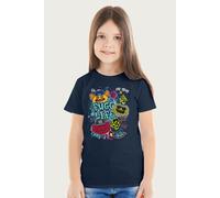 Fuggler Fugg Life Grin Grin Count Underoo Mcgoo & Wide Eyed Weirdo T-Shirt in Navy | Size: 3-4 Years Fuggler Navy 3-4 Years