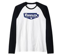 Fuggler Funny Ugly Monster Navy Blue Logo Raglan Baseball Tee