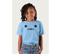 Fuggler Gaptooth McGoo Budgie Face T-Shirt in Light Blue | Size: 7-8 Years Fuggler Light Blue 7-8 Years