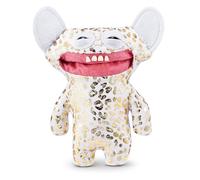 Fuggler Gold Fuggs by ZURU Funny Ugly Monster, Plush, Collectible, Toy (Grin Grin - leopard fleece with gold foil print)