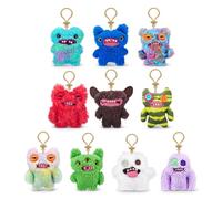 Fuggler Key Rings Series 3 by ZURU, 5" Funny Ugly Monster, Plush, Collectible, Toy (3 Pack, random assortment)